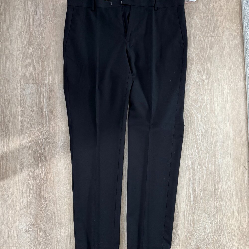 H&M Mens Black Slim Fit Dress Pants Size 40R